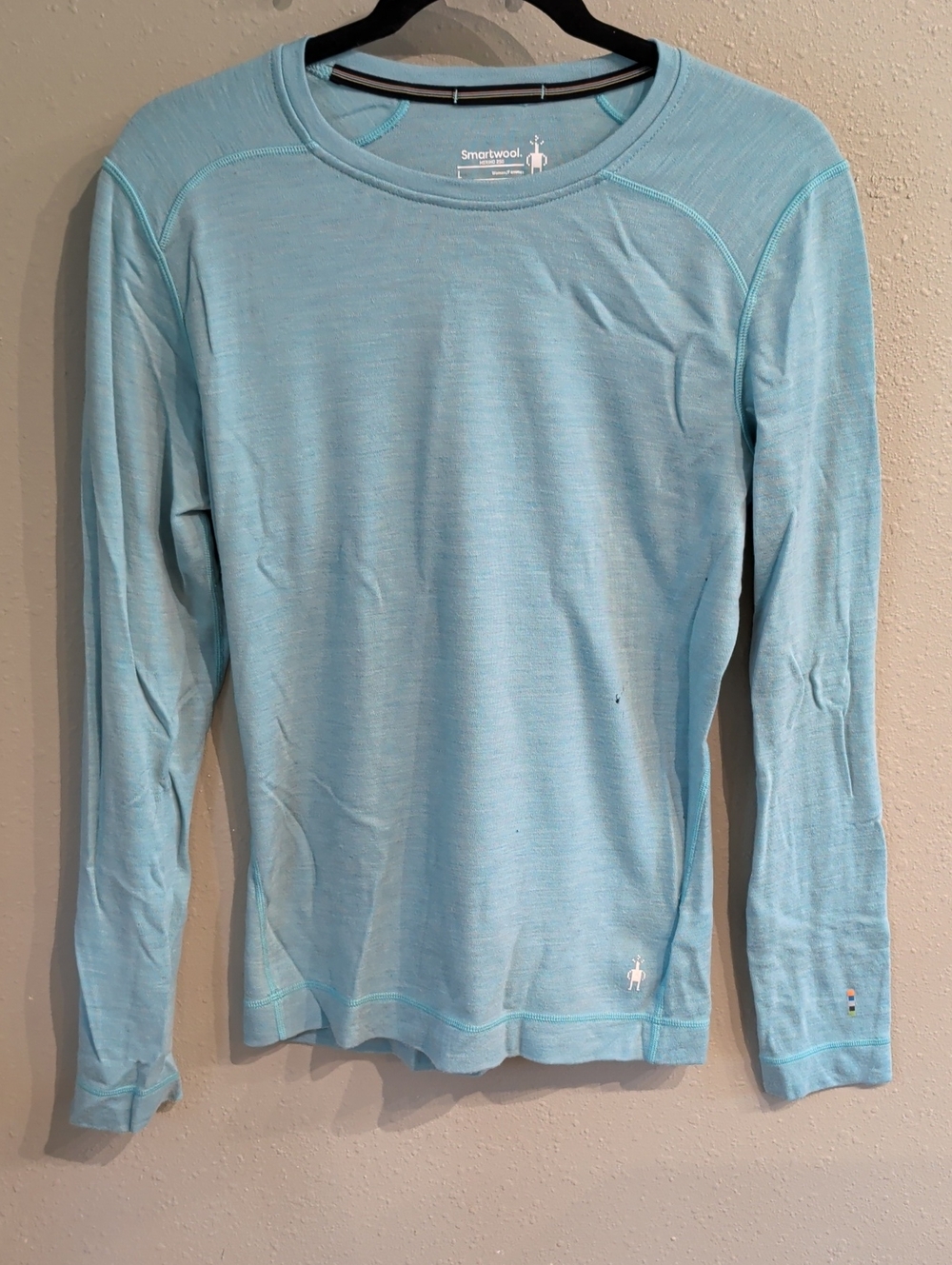 Smartwool Merino 250 Light Blue Women's Base layer Large Flawed